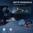 VENTILATORE NEBULIZZATORE CON SERBATOIO 3.2L, 3 MODALITÀ E 3 VELOCITÀ, OSCILLAZIONE 70%, TIMER, TELECOMANDO