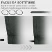 TELO DI RICAMBIO PER TENDA A BRACCI RETRATTILE IN POLIESTERE ANTI UV DA 4X2.5 M, GRIGIO