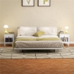 SET 2 COMODINI CON CASSETTO E RIPIANO APERTO IN LEGNO, 45X40X55 CM, BIANCO E ROVERE