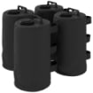 SET 4 ZAVORRE PER GAZEBO CON MANIGLIE E CINGHIE A STRAPPO, Ï20X32.5CM, NERO