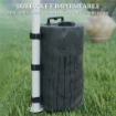 SET 4 ZAVORRE PER GAZEBO CON MANIGLIE E CINGHIE A STRAPPO, Ï20X32.5CM, NERO