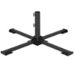 BASE PIEGHEVOLE A CROCE PER OMBRELLONI 38-48 MM, SUPPORTO PATIO, GRIGIO SCURO