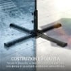 BASE PIEGHEVOLE A CROCE PER OMBRELLONI 38-48 MM, SUPPORTO PATIO, GRIGIO SCURO