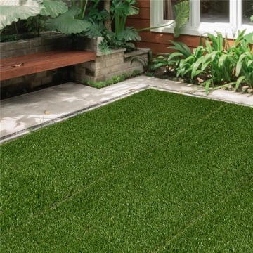 ERBA FINTA PRATO ARTIFICIALE SINTETICA REALISTICA 30X30CM VERDE SCURO