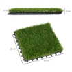 ERBA FINTA PRATO ARTIFICIALE SINTETICA REALISTICA 30X30CM VERDE SCURO