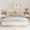 Comodino Moderno con Cassetto e Ripiano in Legno, 45x38x50 cm, Bianco e color Legno