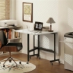 Tavolo Pieghevole per 4-6 Persone con 2 Ribalte e Ruote con Freno, 120x80x73 cm, Bianco Legno