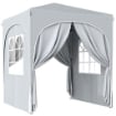 Gazebo Pieghevole Gazebo da Giardino UPF50+ Portatile 2x2m Grigio Chiaro