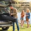 Gazebo Pieghevole Gazebo da Giardino UPF50+ Portatile 2x2m Grigio Chiaro