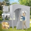 Gazebo Pieghevole Gazebo da Giardino UPF50+ Portatile 2x2m Grigio Chiaro
