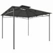 GAZEBO DA GIARDINO GAZEBO DA ESTERNO DOPPIO TETTO 3X3 M GRIGIO SCURO