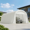 GARAGE AUTO TENDA GARAGE ESTERNO UV50+ TELAIO ZINCATO 3.6X7.2 M CREMA