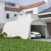 GARAGE AUTO TENDA GARAGE ESTERNO UV50+ TELAIO ZINCATO 3.6X7.2 M CREMA