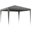 Gazebo da Giardino 3x3m Pieghevole e Portatile per Feste con Copertura Anti UV, Grigio