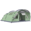 GRANDE TENDA MULTI-STANZA PER 2-4 PERSONE, CON FINESTRE E VERANDA, VERDE