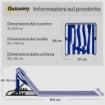 SET 2 MATERASSINI MARE CON SCHIENALE REGOLABILE SU 4 LIVELLI, IN ACCIAIO E POLIESTERE, 154X57X52 CM, BLU BIANCO