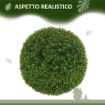 SET DI 2 PIANTE FINTE DI BOSSO IN PE DA Ø40 CM PER INTERNO ED ESTERNO, VERDE