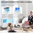 RAFFRESCATORE EVAPORATIVO E VENTILATORE CON GHIACCIO 3 IN 1 A 3 VELOCITÀ CON TIMER, 32X37X74 CM, BIANCO