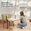 SET DA GIARDINO 5 PEZZI CON TAVOLO IN LEGNO-PLASTICA