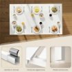 Tavolo da Pranzo Allungabile Rettangolare Salvaspazio, 80-120cm, Bianco