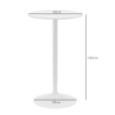 Tavolo Bar Isola Cucina Rotondo Alto Salvaspazio Ï60x102 cm Bianco