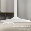 Tavolo Bar Isola Cucina Rotondo Alto Salvaspazio Ï60x102 cm Bianco