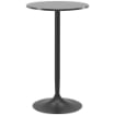 Tavolo Bar e Tavolo da Cucina Alto Rotondo, Ï60x102 cm, Nero