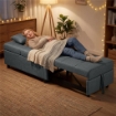 POLTRONA LETTO SINGOLO POLTRONCINA RECLINABILE 4-IN-1, GRIGIO