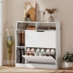 SCARPIERA STRETTO CON DIVISORI REGOLABILI, BIANCO