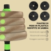 SET BILANCIERE CON PESI 3 IN 1 DA 16 DISCHI E IMPUGNATURA ANTISCIVOLO, 140X22X22 CM, VERDE
