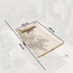AMACA DA GIARDINO CON CUSCINO E TASCA, IN POLIESTERE CON BARRE DI LEGNO, 325X140X2.5 CM, BIANCO CREMA