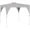Gazebo Pieghevole 3x3 m con Prese d'Aria, Sacchi di Sabbia e Borsa, in Tessuto Oxford e Metallo, Grigio Scuro