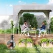 Gazebo Pieghevole 3x3 m con Prese d'Aria, Sacchi di Sabbia e Borsa, in Tessuto Oxford e Metallo, Grigio Scuro