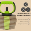 SET PESI PALESTRA 6 IN 1 MULTIFUNZIONE DA 25KG TOTALI IN PLASTICA E SABBIA, 125X18X18 CM, VERDE