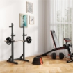 Kit Pesi con 2 Dischi da 7.5 kg e 2 Dischi da 5 kg in Polipropilene e Sabbia, Ï30x5.5 cm e Ï27x4.5 cm, Nero