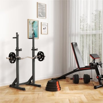 Kit Pesi con 2 Dischi da 7.5 kg e 2 Dischi da 5 kg in Polipropilene e Sabbia, Ï30x5.5 cm e Ï27x4.5 cm, Nero