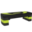 STEPPER FITNESS PER AEROBICA REGOLABILE SU 3 ALTEZZE DA 10-15-20 CM, VERDE E NERO