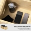 PANCA MULTIFUNZIONE CON SCHIENALE REGOLABILE, VANO CONTENITORE, RACK PER PESI ED ELASTICI, LEGNO