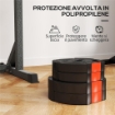 Kit Pesi con 2 Dischi da 5 kg e 2 Dischi da 2.5 kg in Polipropilene e Sabbia, Ï27x4.5 cm e Ï24x3.5 cm, Nero