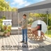 Gazebo Pieghevole 3x6 m Pop Up con 6 Pareti Laterali, Sacchi di Sabbia, Borsa con Ruote, UV50+, Grigio Scuro