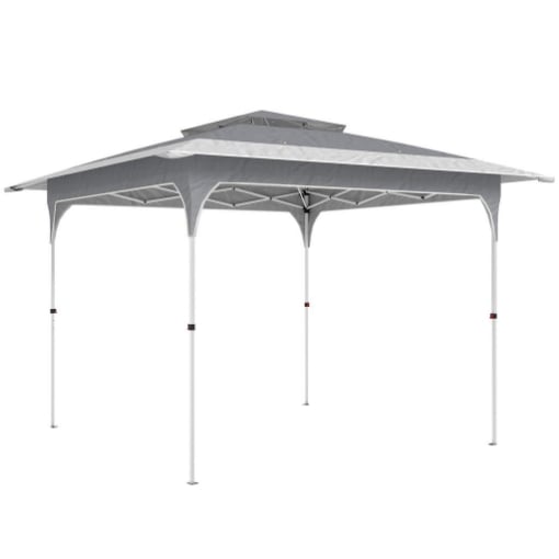 Gazebo Pieghevole Gazebo da Giardino Pop Up, 3.5x3.5 m, Grigio Scuro