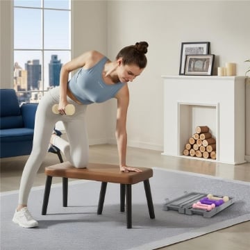 Set di Manubri Pesi Fitness da 6 kg con Impugnatura Antiscivolo e Valigetta, Multicolore