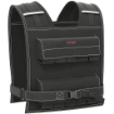 Gilet Zavorrato Regolabile 20kg con 20 Pesi, Gilet con Strisce Catarifrangenti, 50x40 cm, Nero