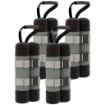 SET 4 PESI PER GAZEBO RIEMPIBILI CON SABBIA FINO A 12 KG, IN TESSUTO OXFORD 168D, 20X10X43 CM, NERO E GRIGIO