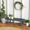 PANCHINA DA GIARDINO A 2 POSTI IMPERMEABILE IN LEGNO DI ABETE, 110X38X35 CM, GRIGIO