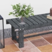 PANCHINA DA GIARDINO A 2 POSTI IMPERMEABILE IN LEGNO DI ABETE, 110X38X35 CM, GRIGIO