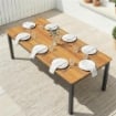 Tavolo da Giardino Rettangolare per 6-8 Persone, Dimensioni 180 x 86 cm
