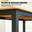 Tavolo da Giardino Rettangolare per 6-8 Persone, Dimensioni 180 x 86 cm