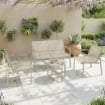 SET DIVANO DA ESTERNO CON LOVESEAT E 2 POLTRONE, VERDE
