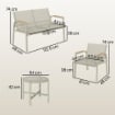 SET DIVANO DA ESTERNO CON LOVESEAT E 2 POLTRONE, VERDE